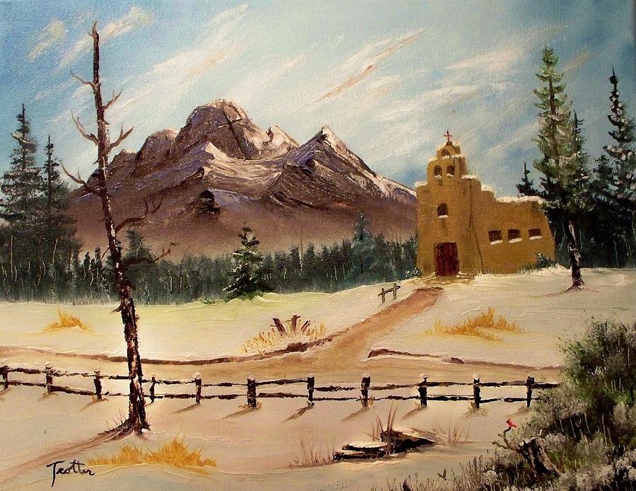 Cross on the Mount Painting by Patrick Trotter