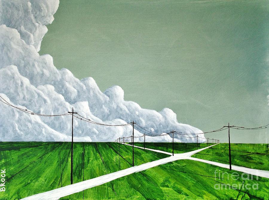 Impressionism Painting - Cross Roads by Kyle  Brock