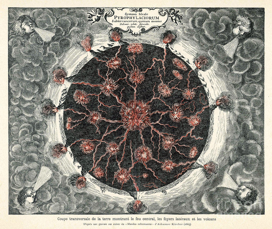 Cross-section Of The Globe Photograph by Mary Evans