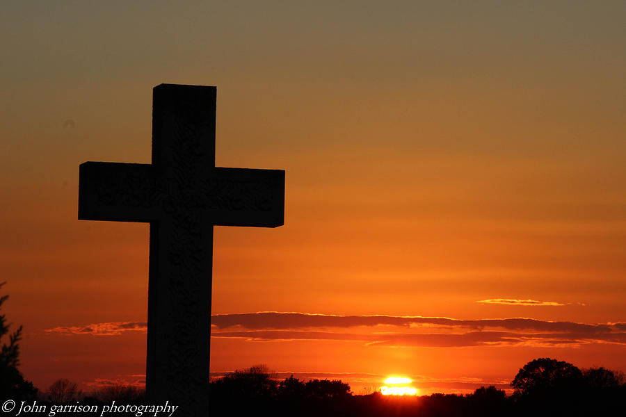 Sunset Photograph - Cross Sunset by John Garrison