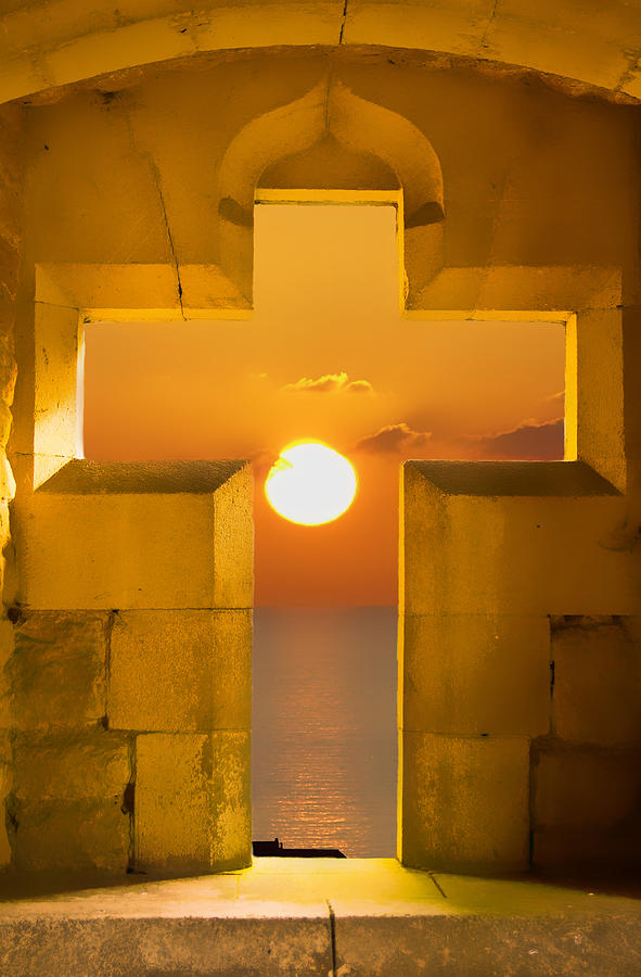 Cross Sunset Photograph by Scott Carruthers