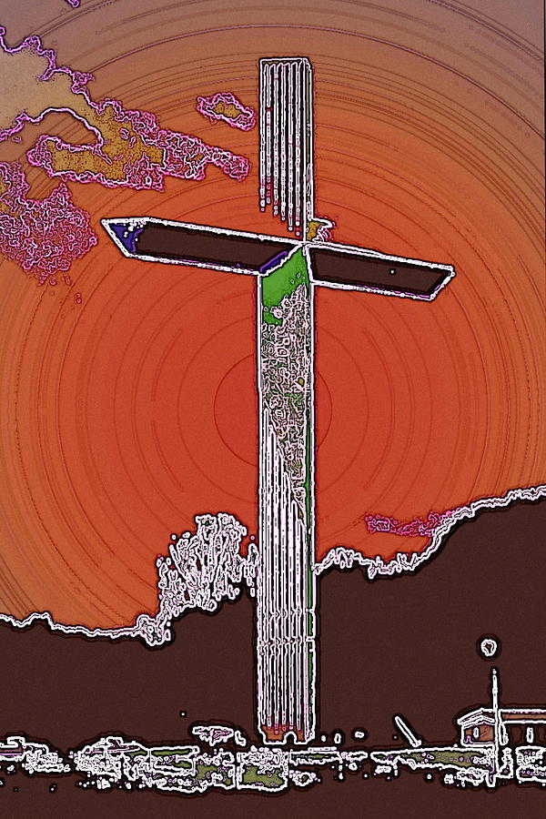 Cross Thats Larger Than Life And Death Photograph by Jodie Marie Anne Richardson Traugott          aka jm-ART