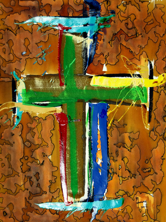 Cross to Bear Painting by Richard Sean Manning