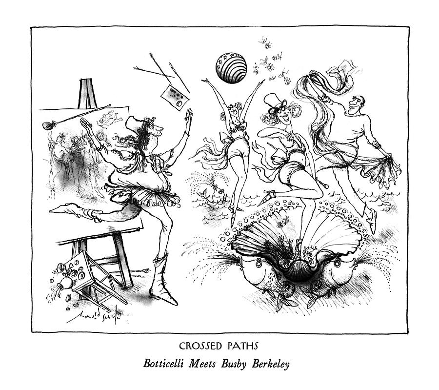 Crossed Paths
Botticelli Meets Busby Berkeley Drawing by Ronald Searle