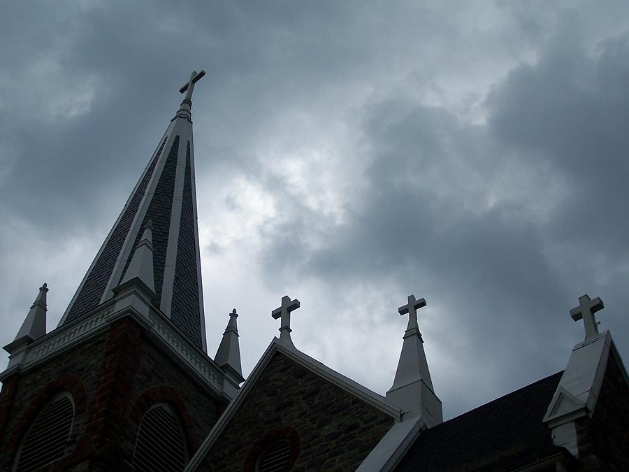 Crosses Above Photograph by Jewels Hamrick