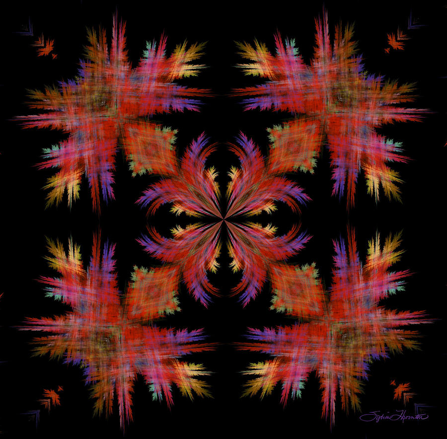Kaleidoscope Photograph - Crosshatch 03 by Sylvia Thornton