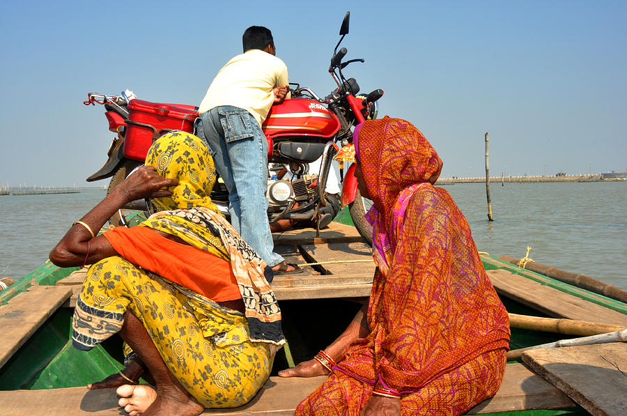 Crossing Chilika Lake Odisha India Photograph by Diane Lent