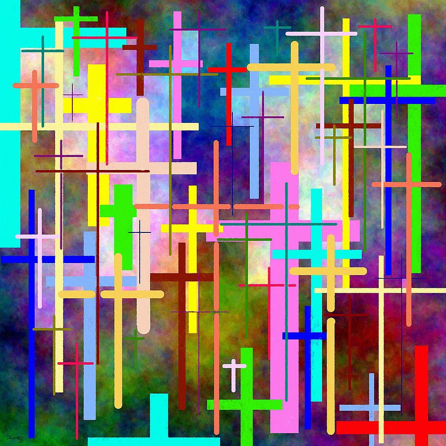 Abstract Digital Art - Crossing Over by Glenn McCarthy Art and Photography