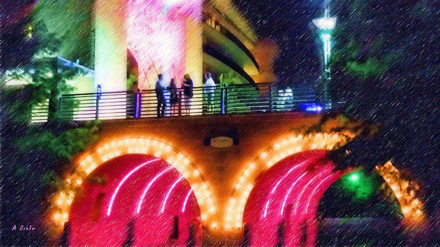 Crossing The Color Bridge Digital Art by Alec Drake