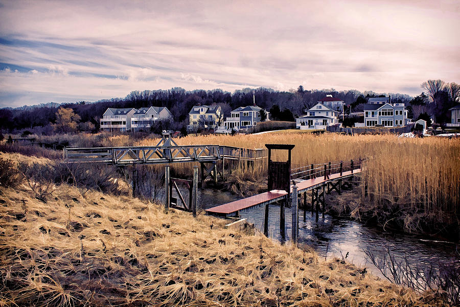 Crossing The Eel River Plmouth MA Photograph by Constantine Gregory