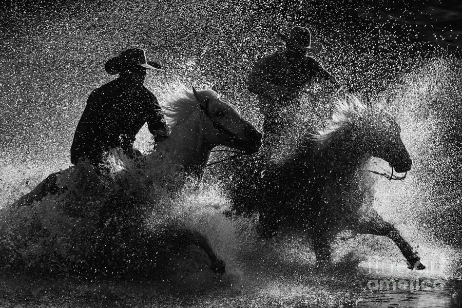 Crossing The River Photograph by Ana V Ramirez