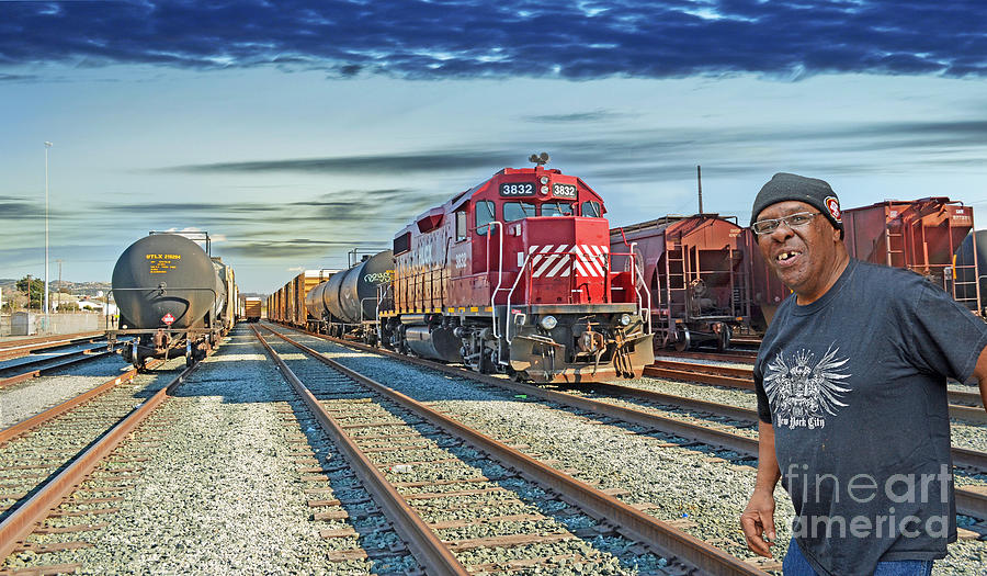 Neil Diamond Photograph - Crossing the Train Track  by Jim Fitzpatrick