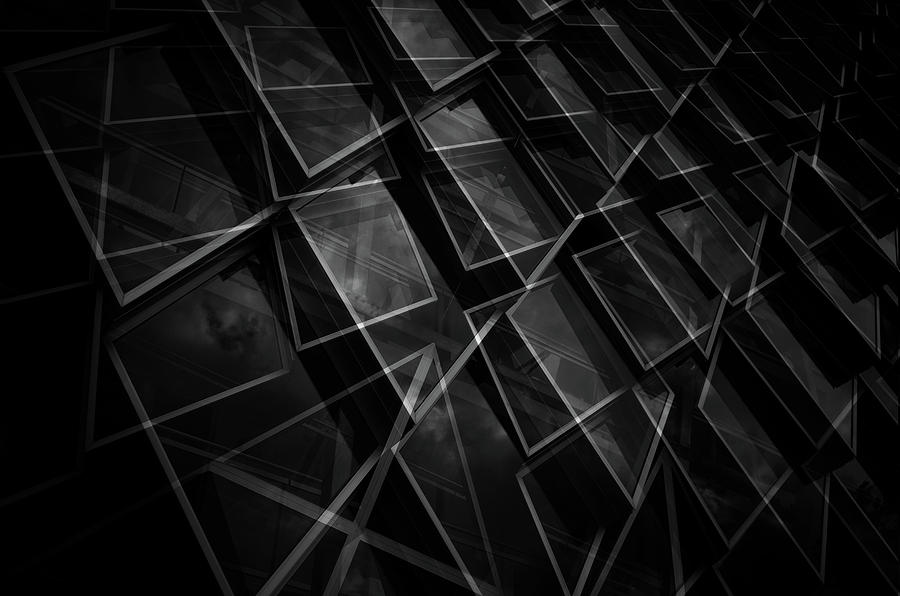 Architecture Photograph - Crossing Windows by Jeroen Van De Architecture Photograph - Crossing Windows by Jeroen Van De