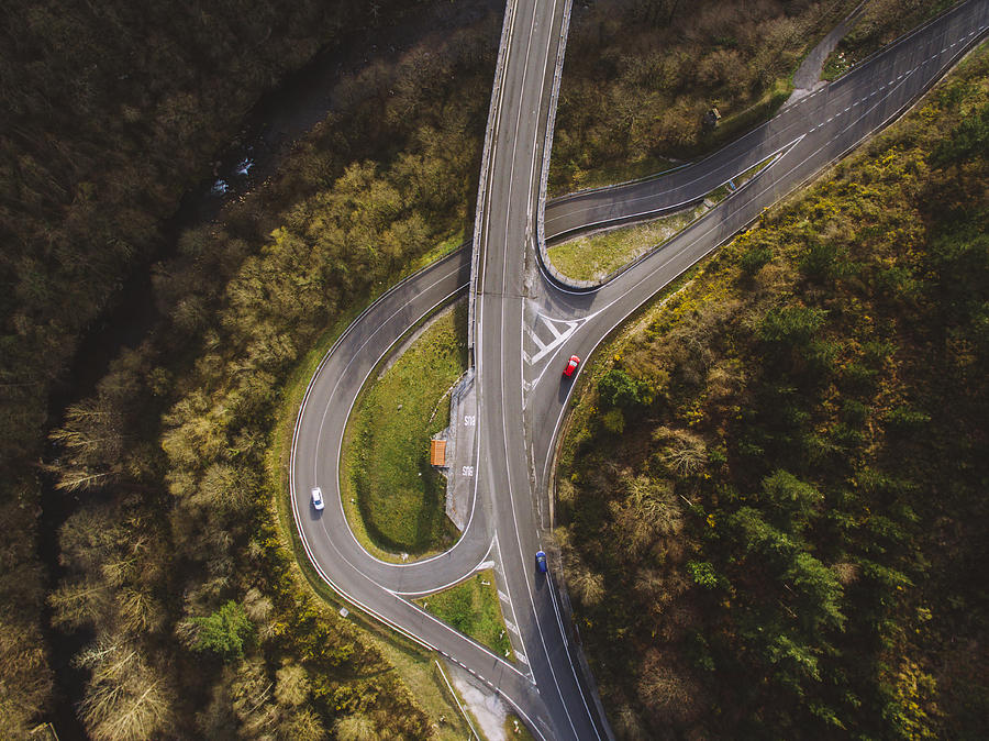 Crossroad from above Photograph by MarioGuti