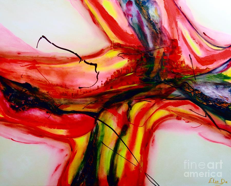Abstract Painting - Crossroads by ElsaDe Paintings