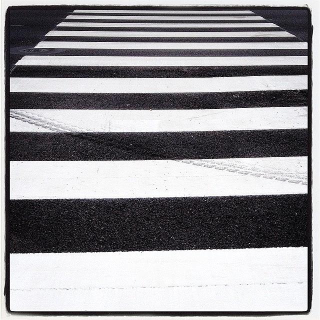 Abstract Photograph - #crosswalk #freshpaint #abstract by Mike Valentine