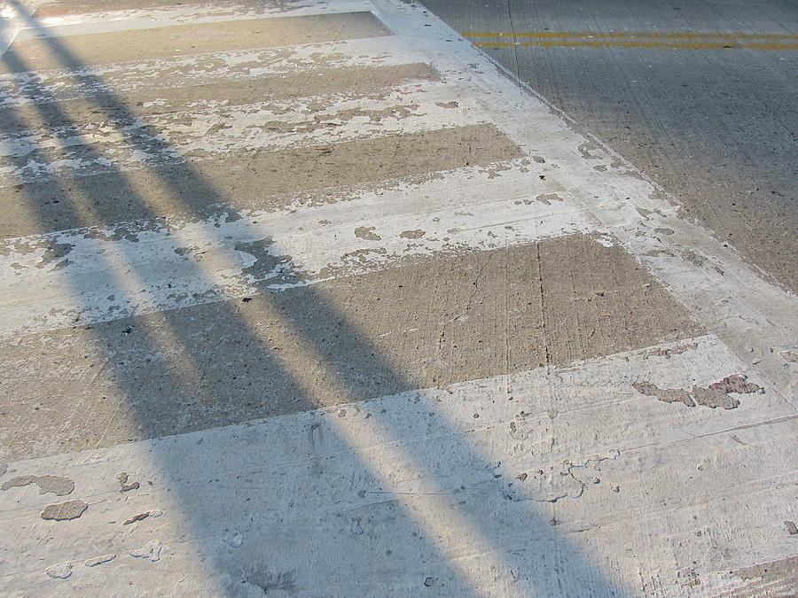 Crosswalk Shadow 2 Photograph by Anita Burgermeister