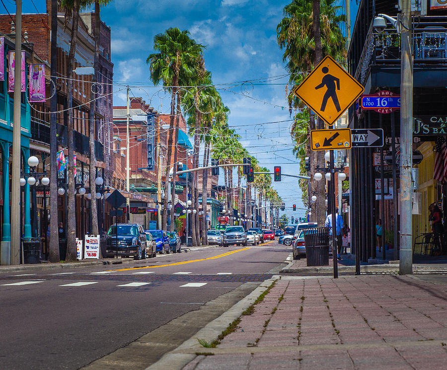 Tampa Photograph - Crosswalk by Ybor Photography