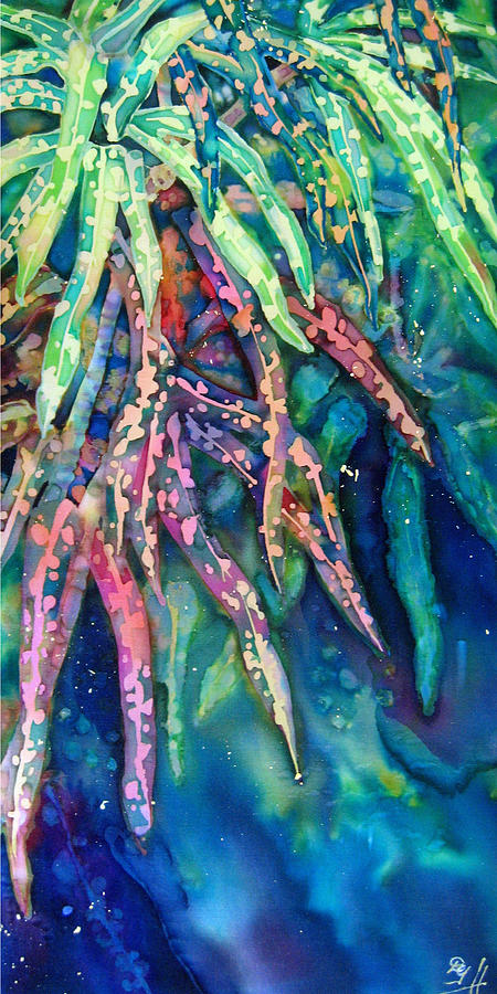 Croton Series 3 Painting by Deborah Younglao