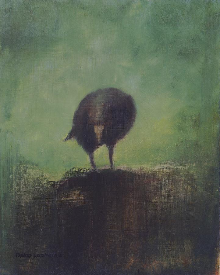 Crow 12 Painting by David Ladmore