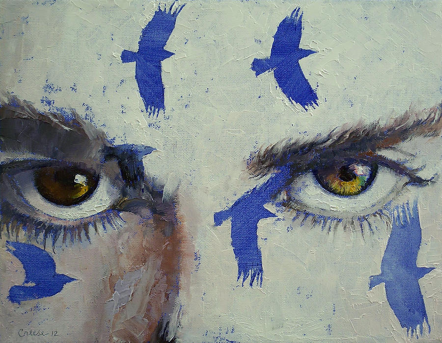 Crows Painting by Michael Creese