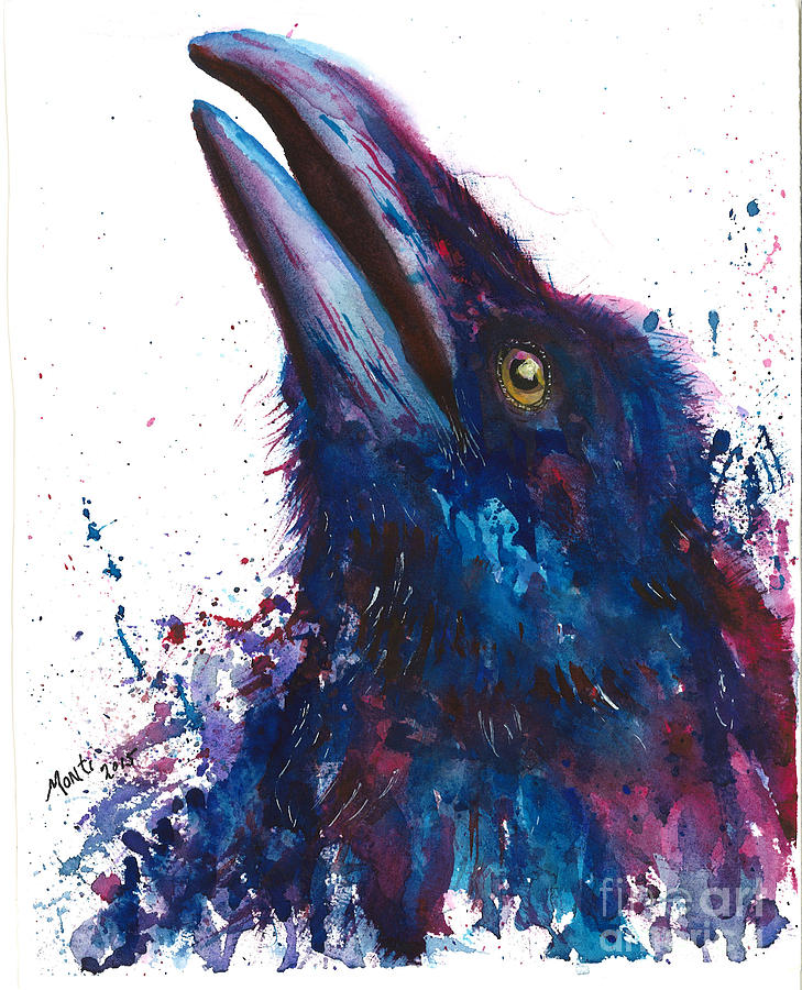 Crow Painting by Monti Bargsley