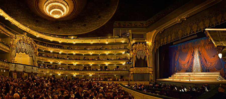 Crowd At Mariinsky Theatre, St Photograph by Panoramic Images