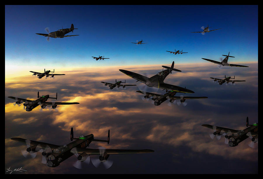 Crowded Skies Digital Art by Tommy Anderson