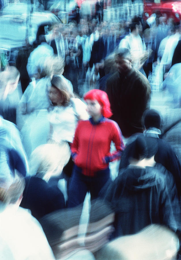 Crowded Street Photograph by Annabella Bluesky/science Photo Library