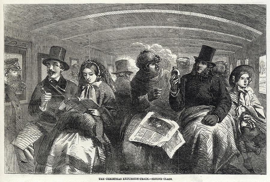 Crowed Second Class Passengers Drawing by Mary Evans Picture Library ...