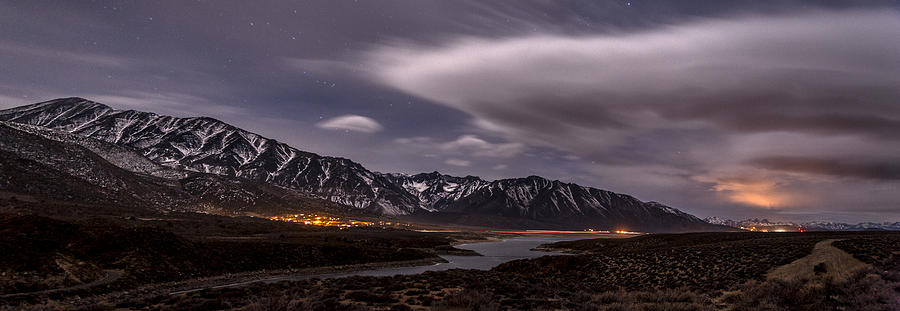 Crowley Lake at Night Photograph by Cat Connor