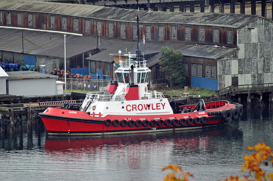 Transportation Photograph - Crowley Tugboat by Tikvahs Hope