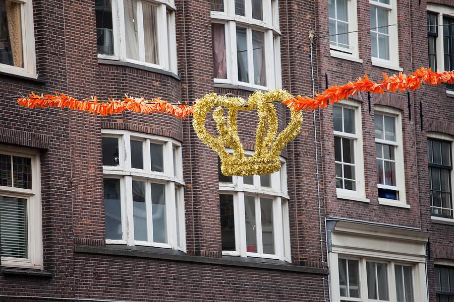 Crown and Orange Garland in Amsterdam Photograph by Artur Bogacki
