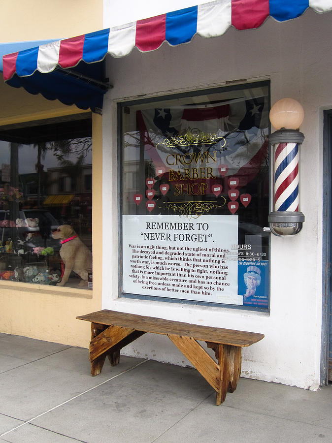 Crown Barber Shop Coronado California Photograph by Sharon French ...