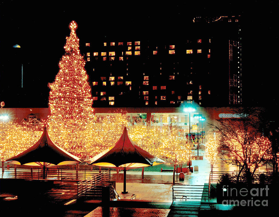 Christmas Photograph - Crown Center Christmas - Kansas City-1 by Gary Gingrich Galleries