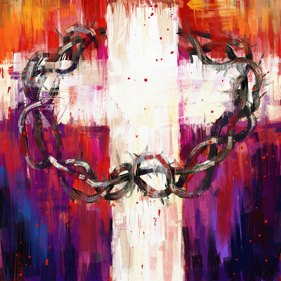 Crown Of Thorns Painting By Marcin Moderski Pixels