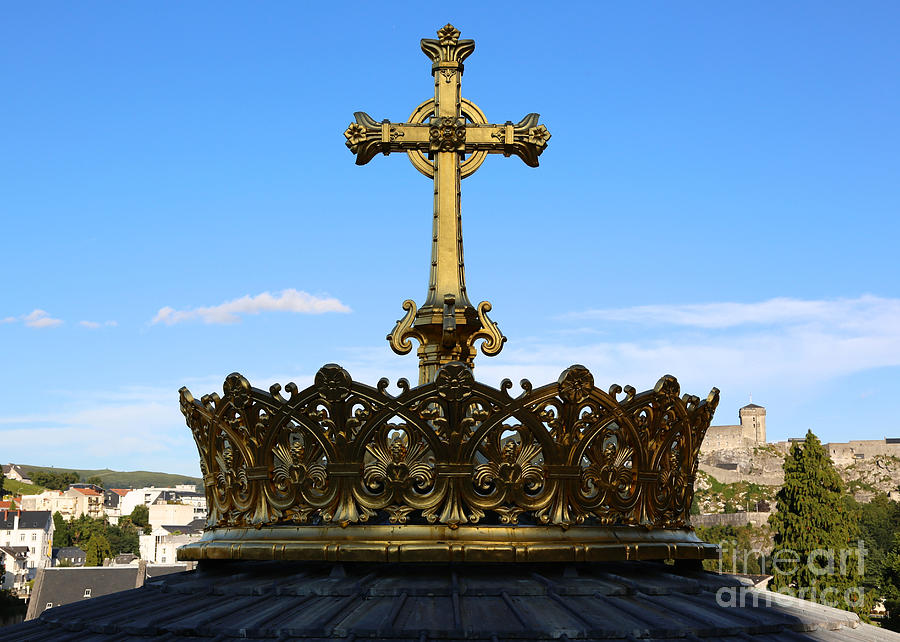 Crown on Dome of Our Lady of Lourdes Basilica Photograph by Carol ...