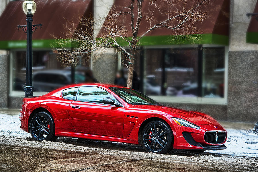 Car Photograph - Crowned Red by Ryan Crane