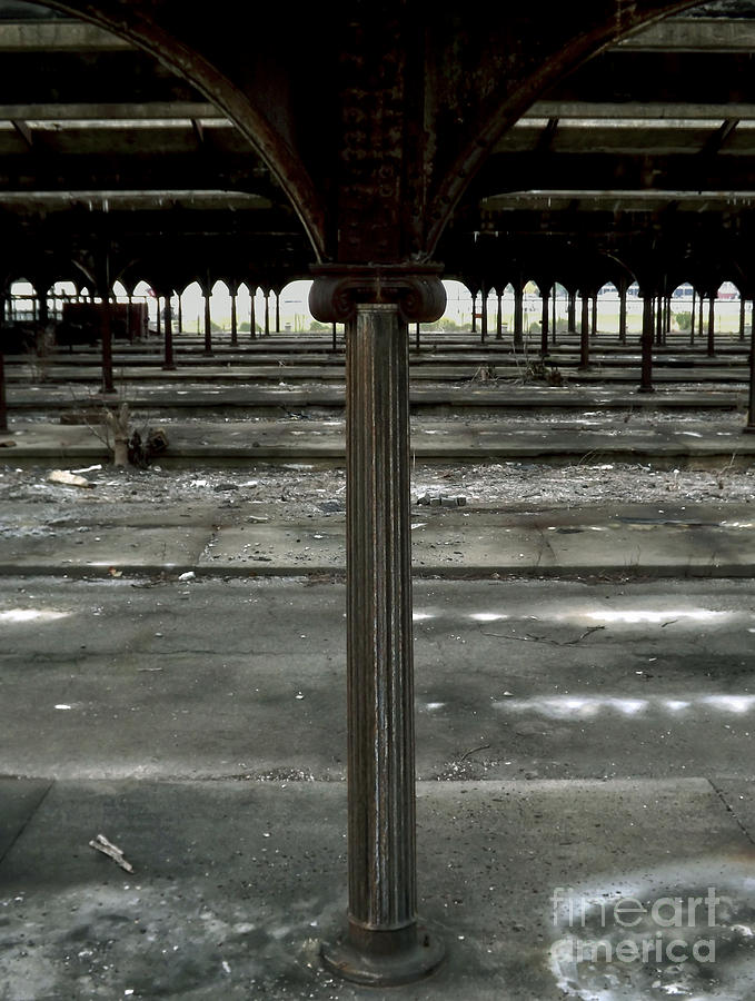 Architecture Photograph - CRRNJ - Abandoned Platforms by James Aiken