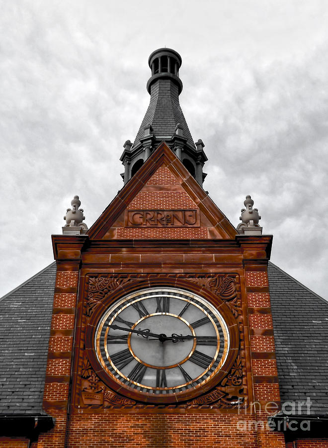 CRRNJ - Terminal Clock Photograph by James Aiken