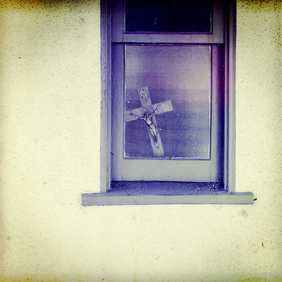 Easter Photograph - Crucifix in a Window by YoPedro
