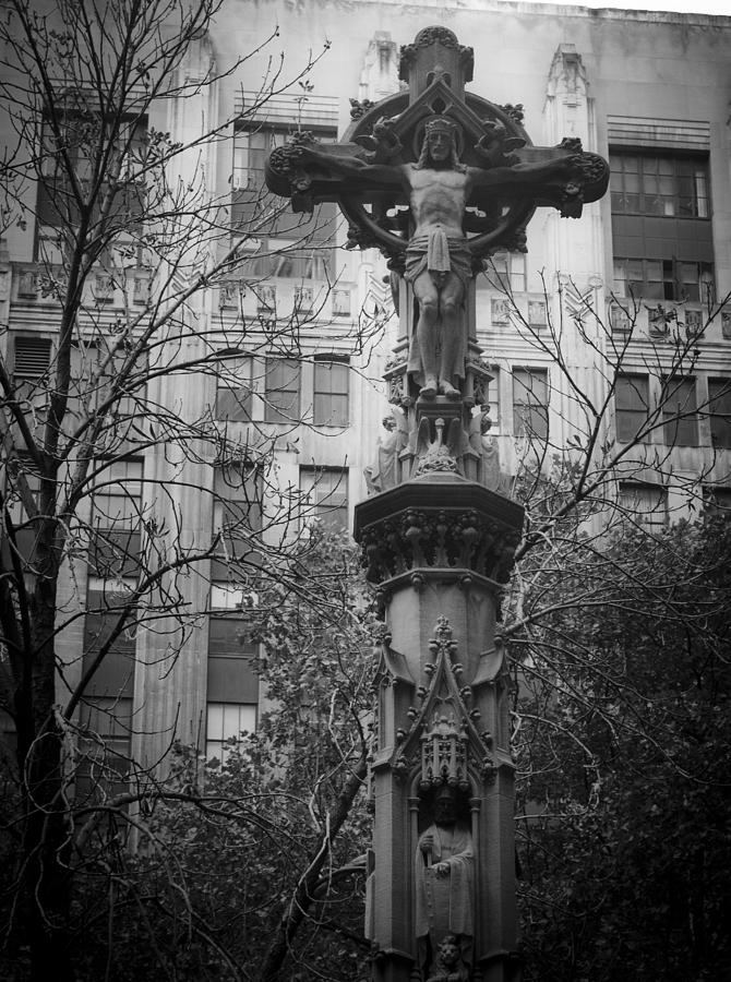 New York City Photograph - Crucifix by Teresa Mucha