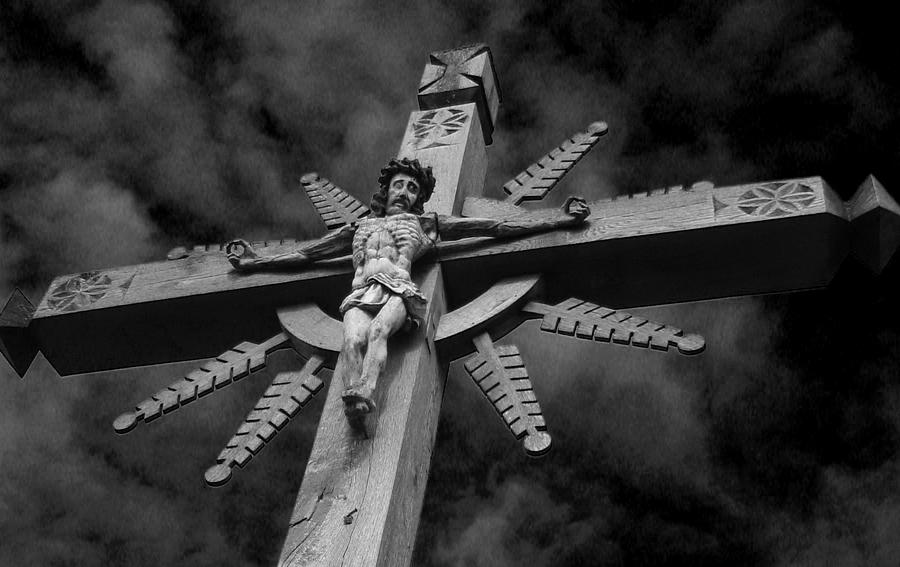 Crucifixion Darkness 2 Photograph by David T Wilkinson