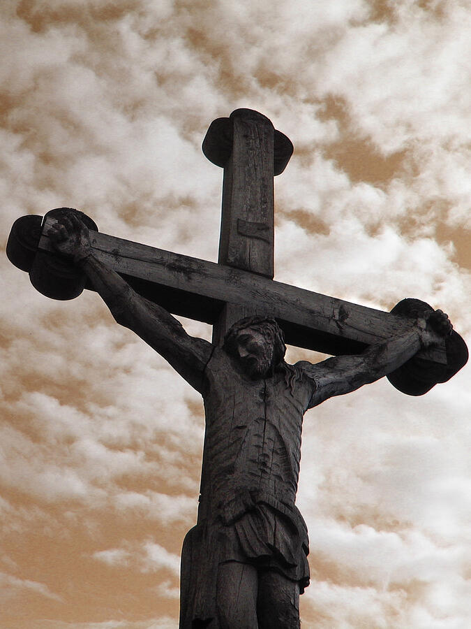 Crucifixion Darkness Photograph by David T Wilkinson