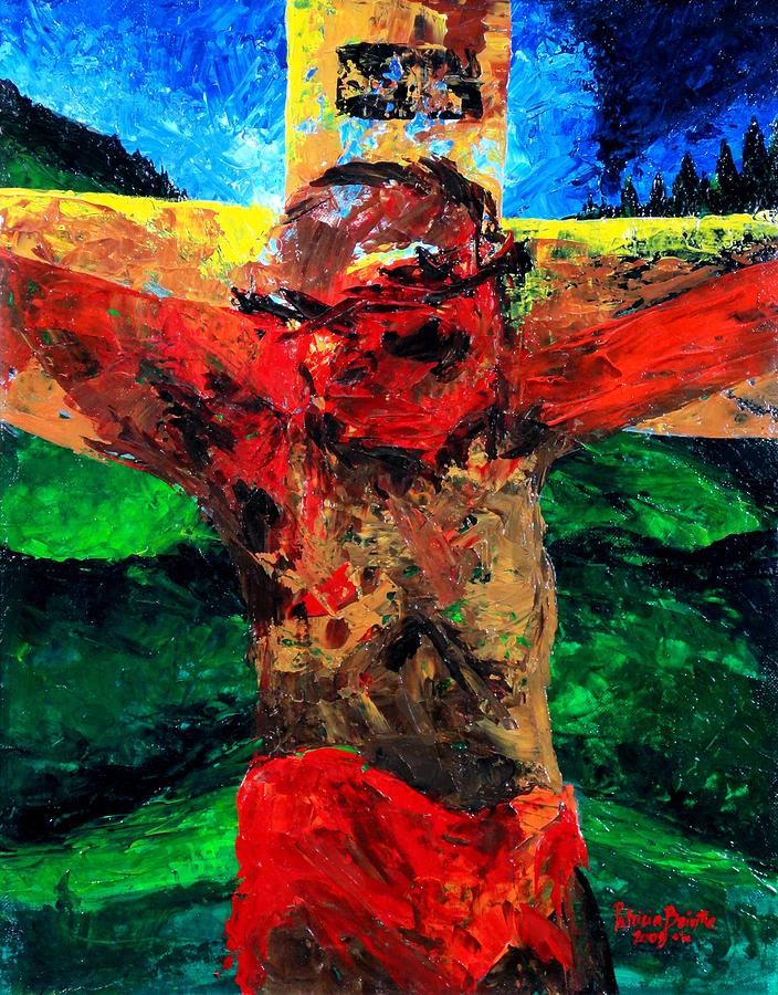 Crucifixion it is finished Painting by Patricia Brintle