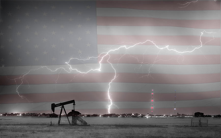 Landscape Photograph - Crude Oil and Natural Gas Striking Across America BWSC HDR by James BO Insogna