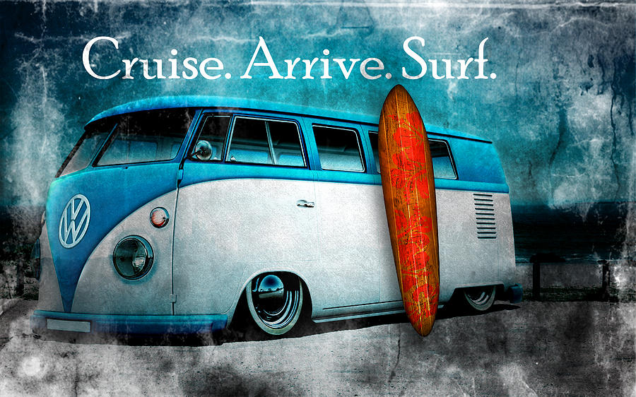 Cruise. Arrive. Surf Digital Art by Greg Sharpe