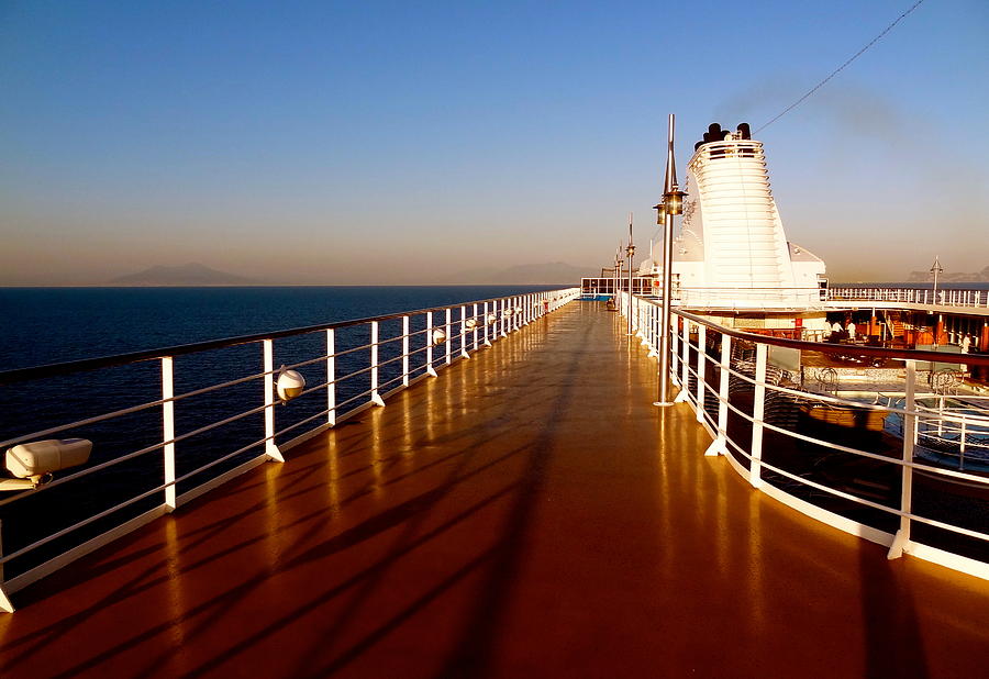 Cruise Deck Photograph by Chris Bavelles