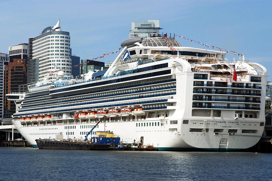 Vancouver Skyline Photograph - Cruise Ship by Devinder Sangha