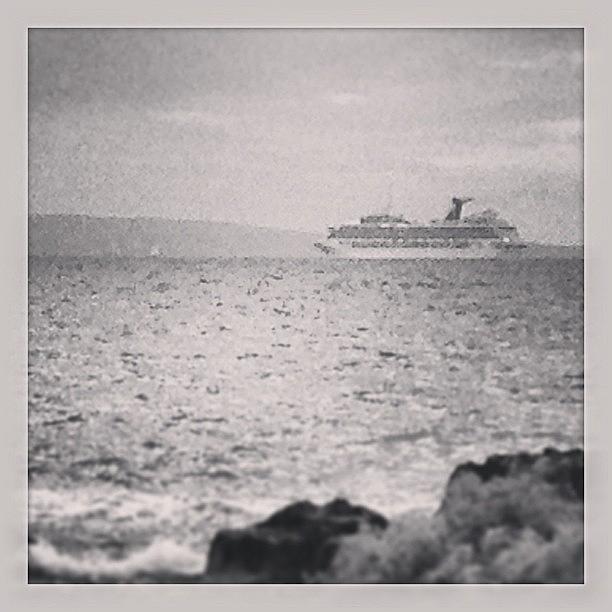 Ship Photograph - #cruise #ship In #palma De #mallorca by Balearic Discovery